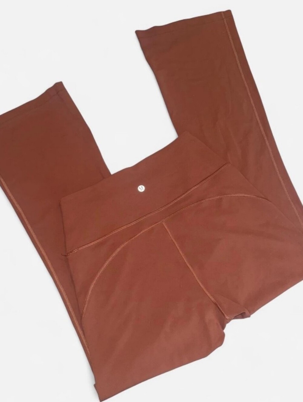 Lululemon High-Waist Seamless Leggings in Rust